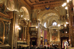 L'interno della chiesa di S. Eligio de' Ferrari