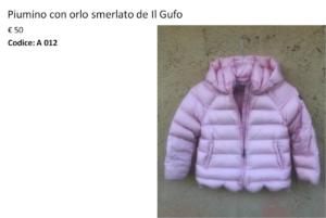 A 012 Piumino Il Gufo rosa