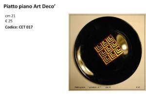 CET 017 Piatto piano Art Deco