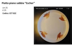 CET 022 piatto piano sabbia ESCHER