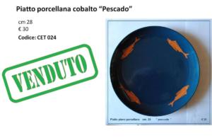 CET 024 Piatto blu cobalto