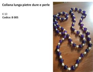 Collana lunga pietre dure e perle 1